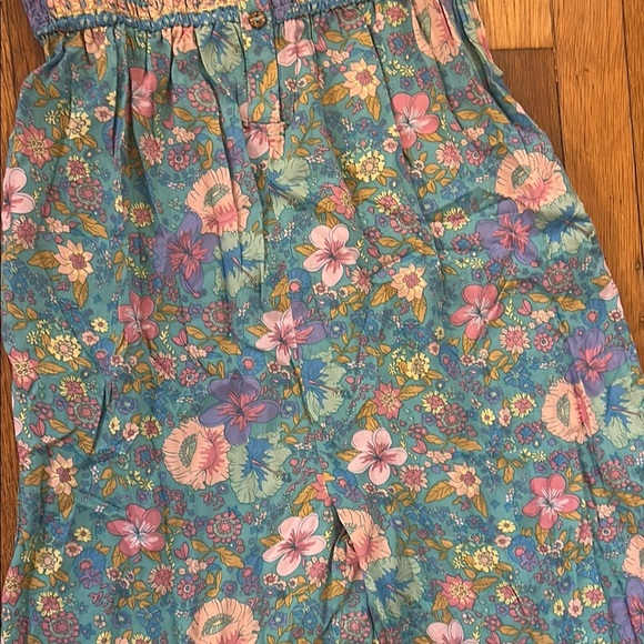 Umgee Blue Floral Jumpsuit with Yellow Details - Picture 3 of 7